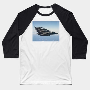 RAF Harrier 4-ship Baseball T-Shirt